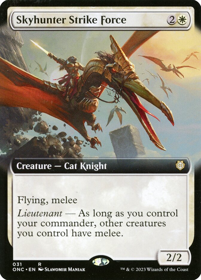 Skyhunter Strike Force - [Foil, Extended Art] Phyrexia: All Will Be One Commander (ONC)