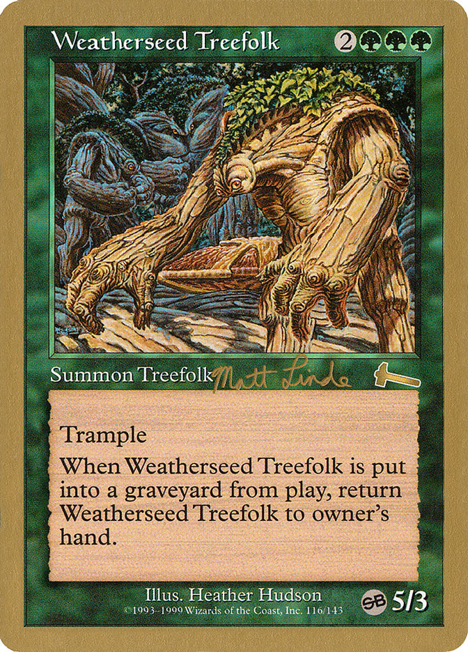 Weatherseed Treefolk - [Retro Frame] World Championship Decks 1999 (WC99)