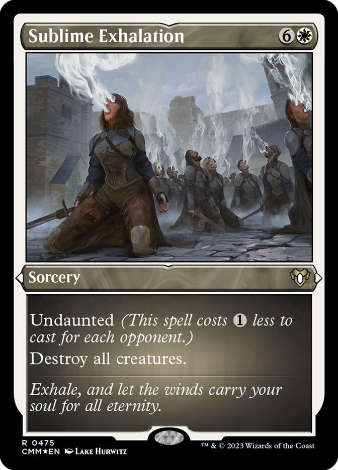 Sublime Exhalation - [Etched Foil] Commander Masters (CMM)
