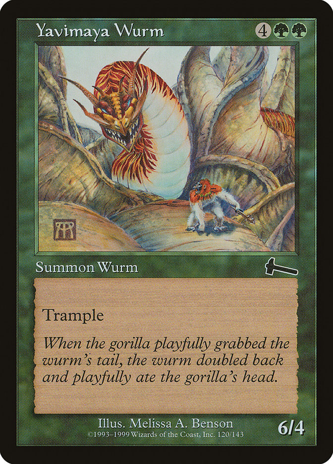 Yavimaya Wurm - Urza's Legacy (ULG)