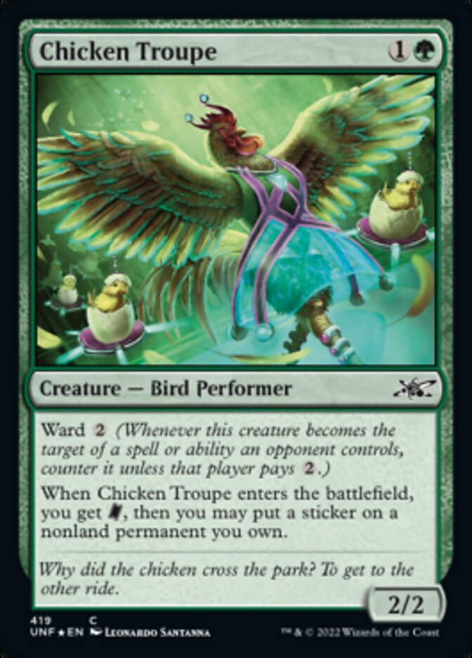 Chicken Troupe - [Galaxy Foil] Unfinity (UNF)