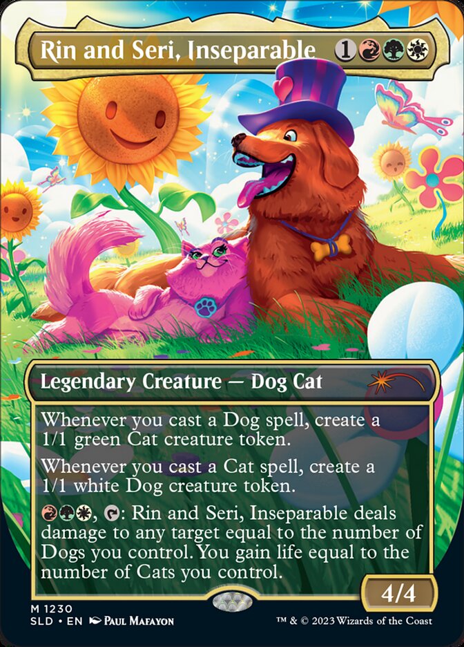 Rin and Seri, Inseparable (1230) - [Foil, Borderless] Secret Lair Drop (SLD)