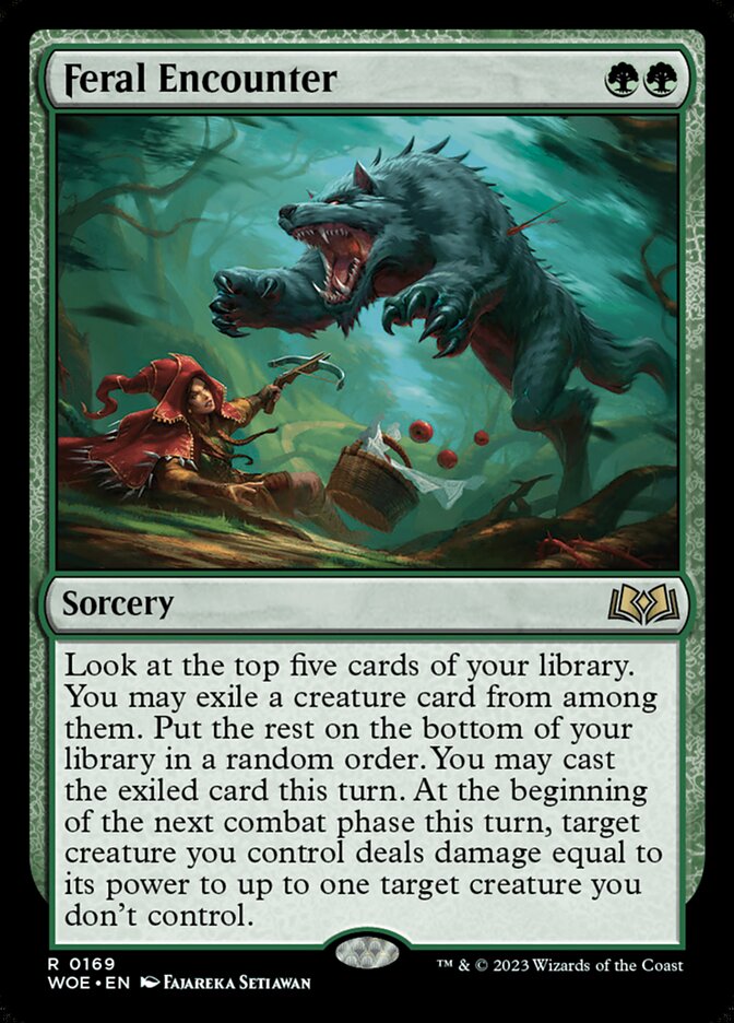 Feral Encounter - Wilds of Eldraine (WOE)