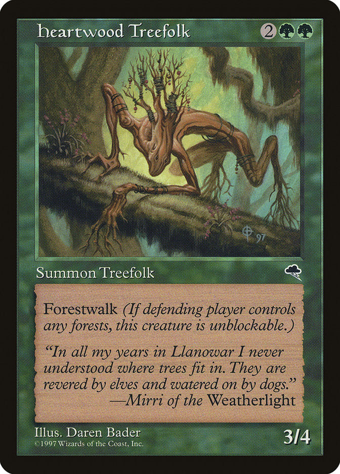 Heartwood Treefolk - [Retro Frame] Tempest (TMP)