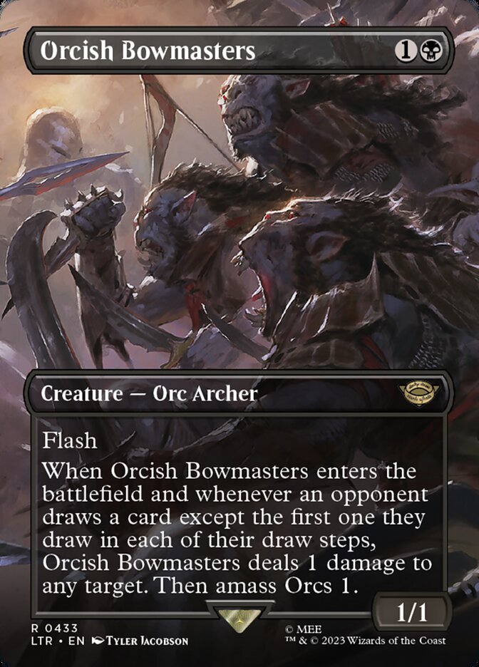 Orcish Bowmasters - [Foil, Borderless] The Lord of the Rings: Tales of Middle-earth (LTR)