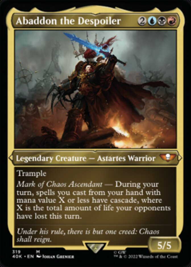 Abaddon the Despoiler - [Etched Foil] Warhammer 40,000 Commander (40K)