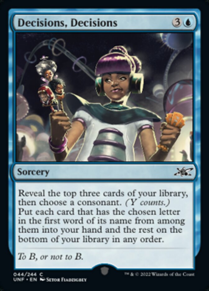 Decisions, Decisions - [Foil] Unfinity (UNF)