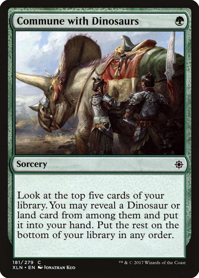 Commune with Dinosaurs - [Foil] Ixalan (XLN)