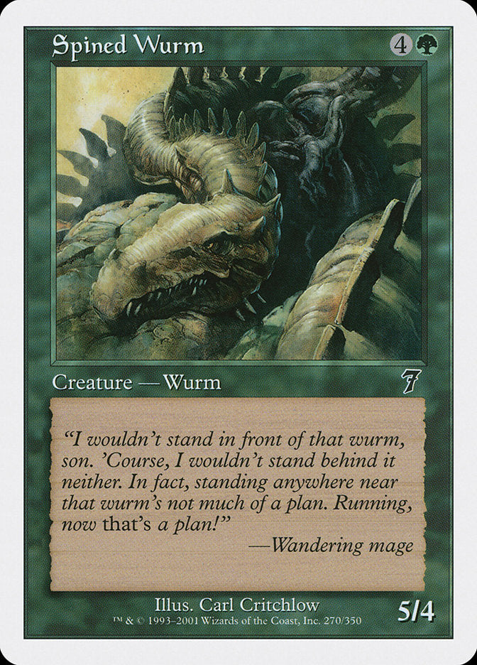 Spined Wurm - Seventh Edition (7ED)