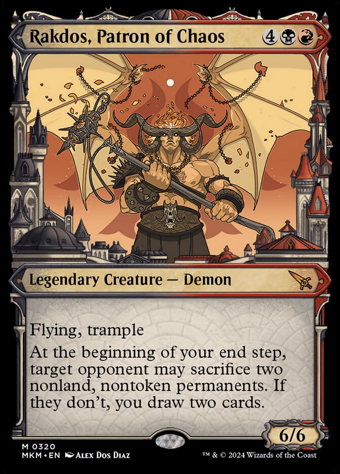 Rakdos, Patron of Chaos - [Foil, Showcase] Murders at Karlov Manor (MKM)