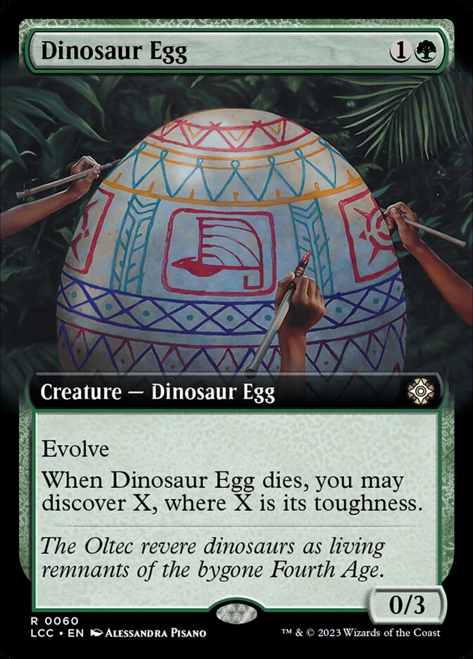 Dinosaur Egg - [Foil, Extended Art] Lost Caverns of Ixalan Commander (LCC)
