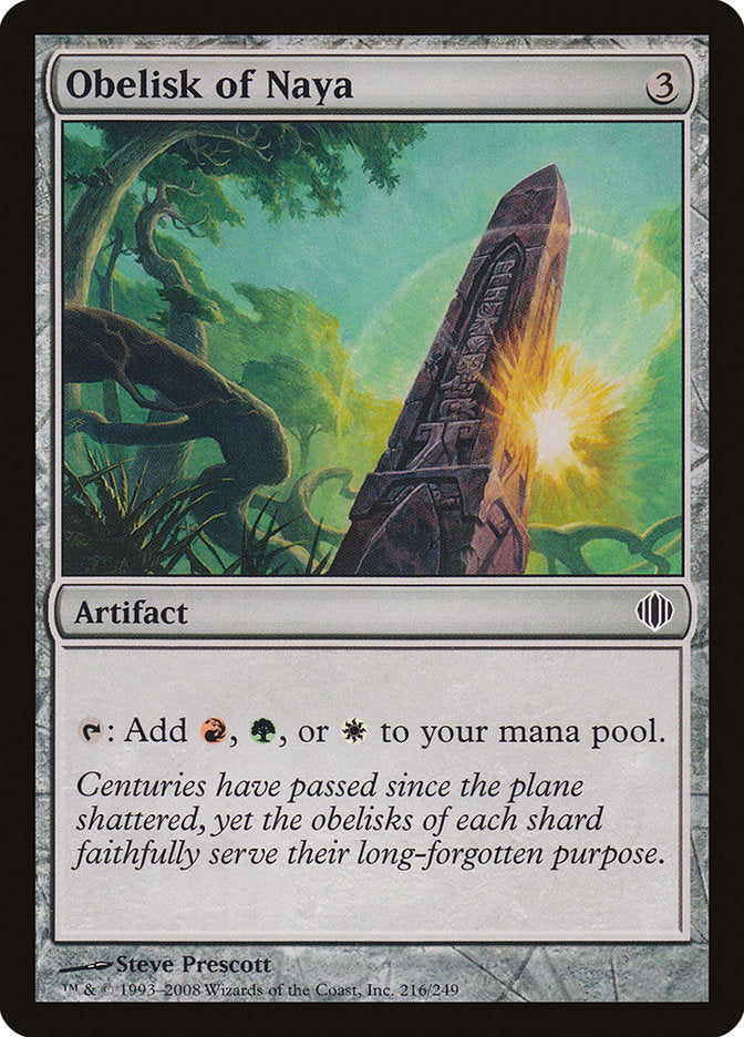 Obelisk of Naya - [Foil] Shards of Alara (ALA)