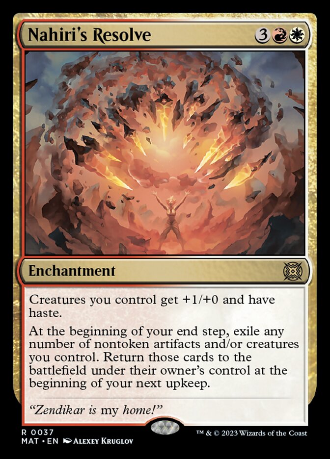 Nahiri's Resolve - [Foil] March of the Machine: The Aftermath (MAT)