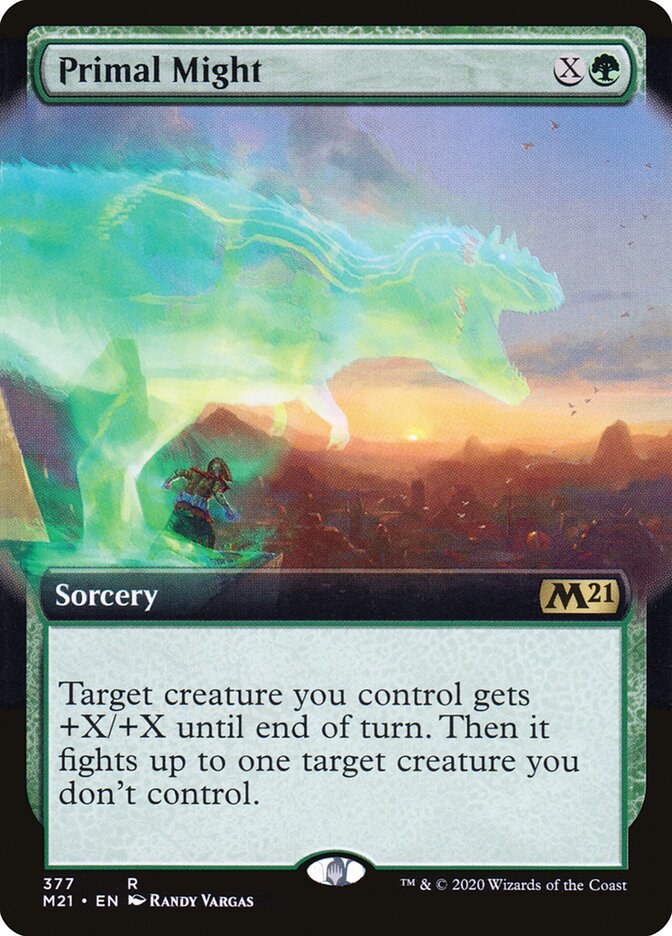 Primal Might - [Foil, Extended Art] Core Set 2021 (M21)