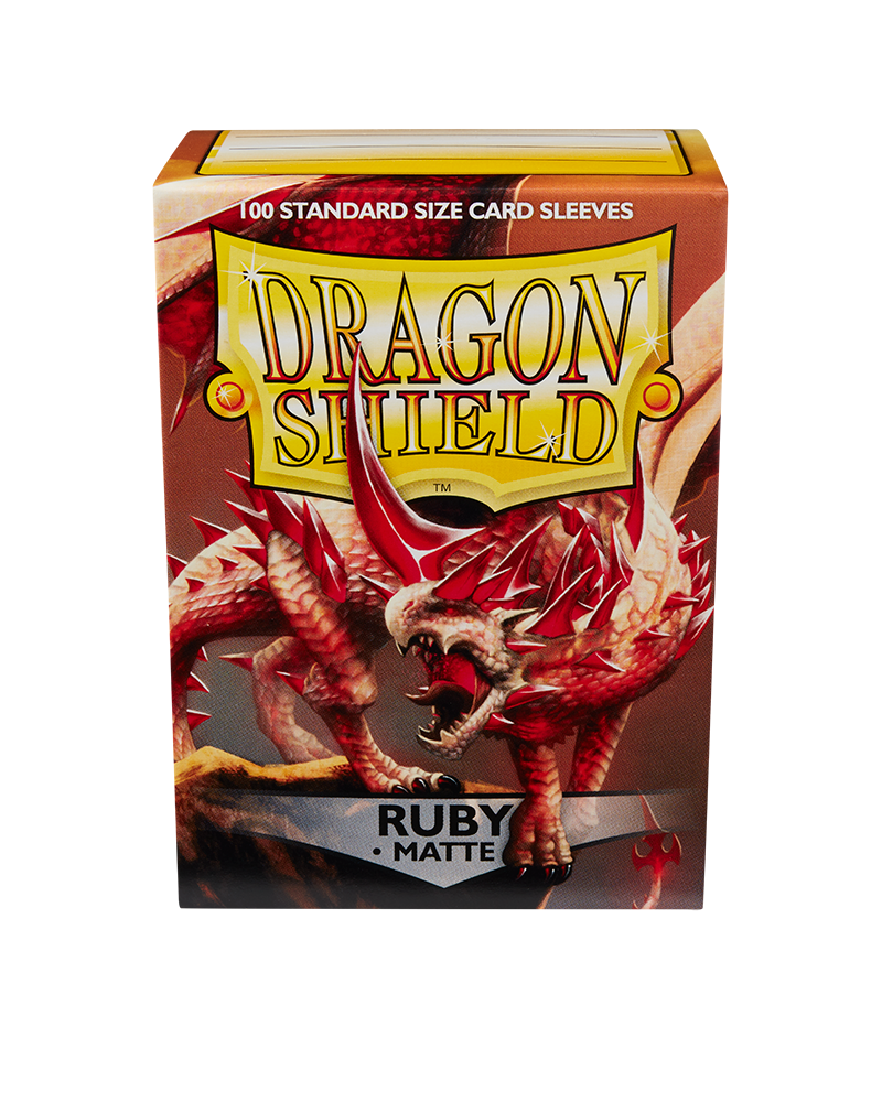 Dragon Shield Deck Protector Sleeves - Matte Ruby (100 Count)