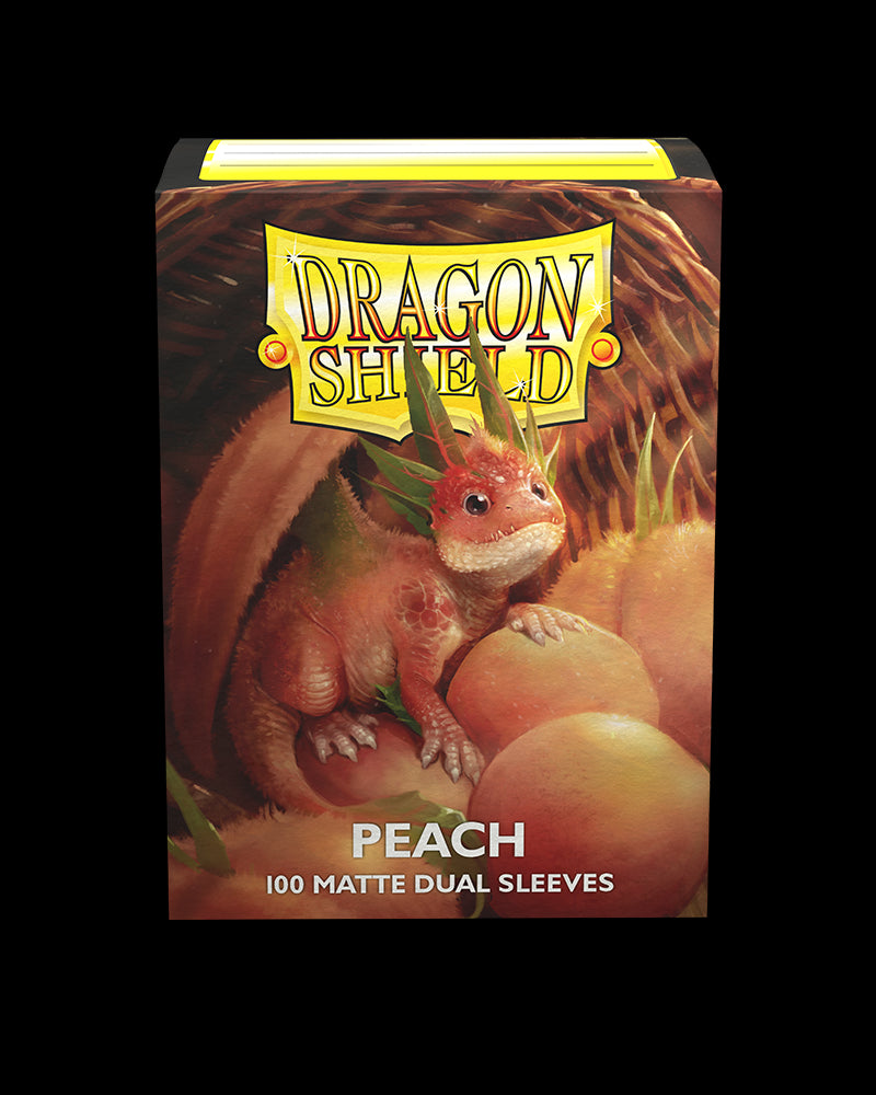 Dragon Shield Deck Protector Sleeves - Matte Dual Peach (100 Count)