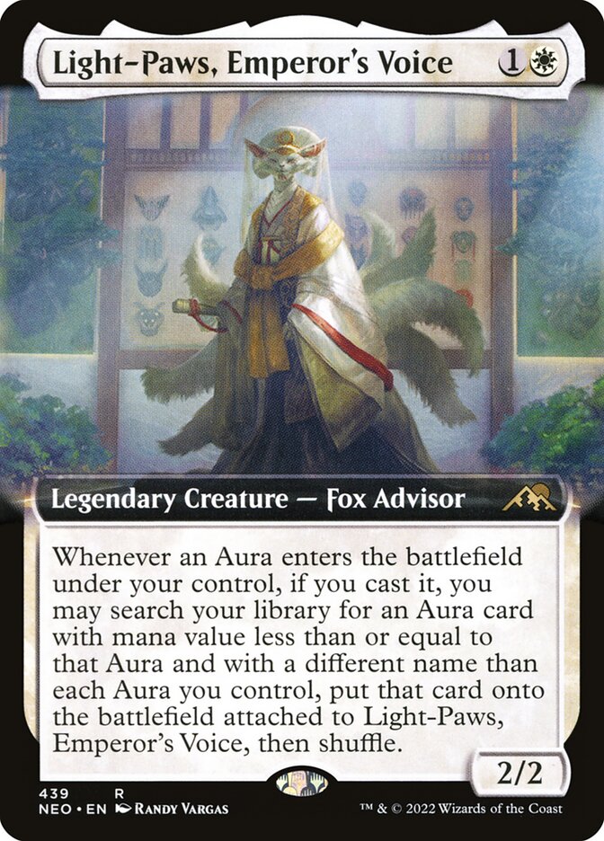 Light-Paws, Emperor's Voice - [Foil, Extended Art] Kamigawa: Neon Dynasty (NEO)
