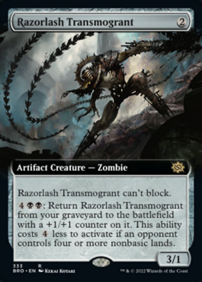 Razorlash Transmogrant - [Foil, Extended Art] The Brothers' War (BRO)
