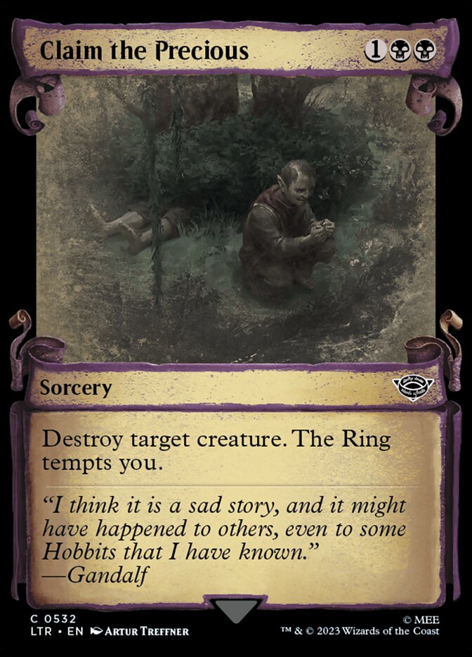 Claim the Precious - [Foil, Showcase Scroll] The Lord of the Rings: Tales of Middle-earth (LTR)