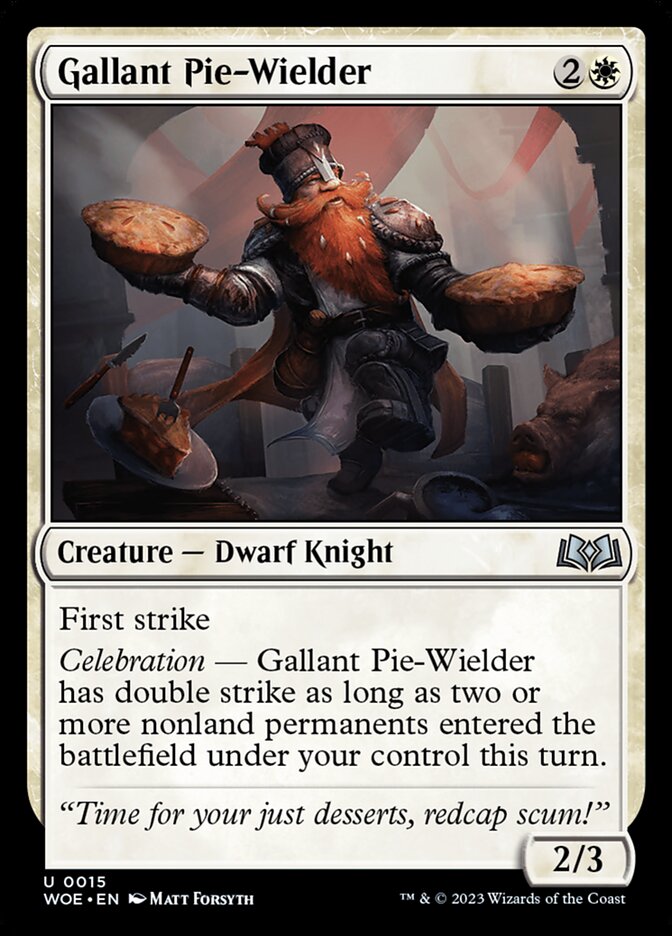 Gallant Pie-Wielder - [Foil] Wilds of Eldraine (WOE)