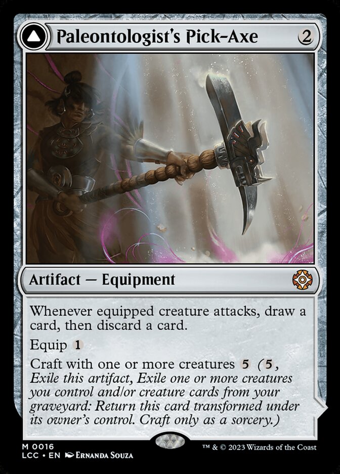 Paleontologist's Pick-Axe // Dinosaur Headdress - Lost Caverns of Ixalan Commander (LCC)
