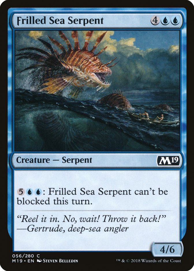 Frilled Sea Serpent - [Foil] Core Set 2019 (M19)