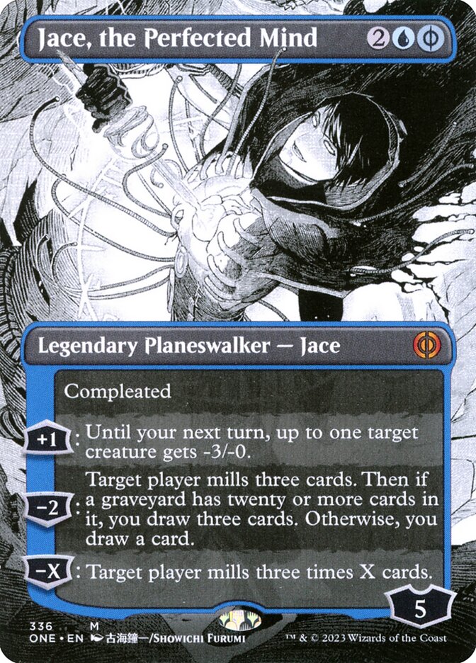 Jace, the Perfected Mind - [Foil, Borderless Manga] Phyrexia: All Will Be One (ONE)