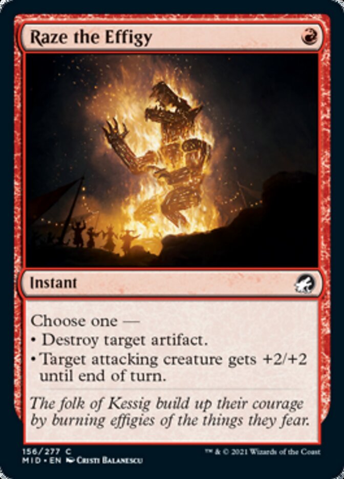 Raze the Effigy - [Foil] Innistrad: Midnight Hunt (MID)