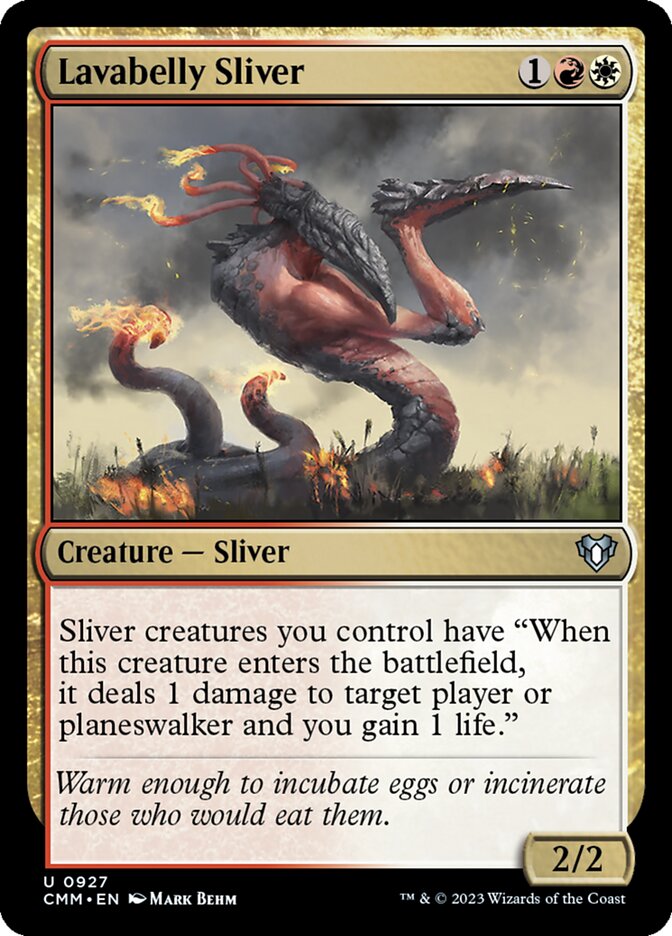 Lavabelly Sliver - [Foil] Commander Masters (CMM)