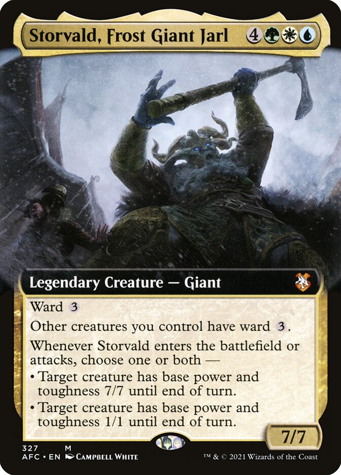 Storvald, Frost Giant Jarl - [Extended Art] Forgotten Realms Commander (AFC)