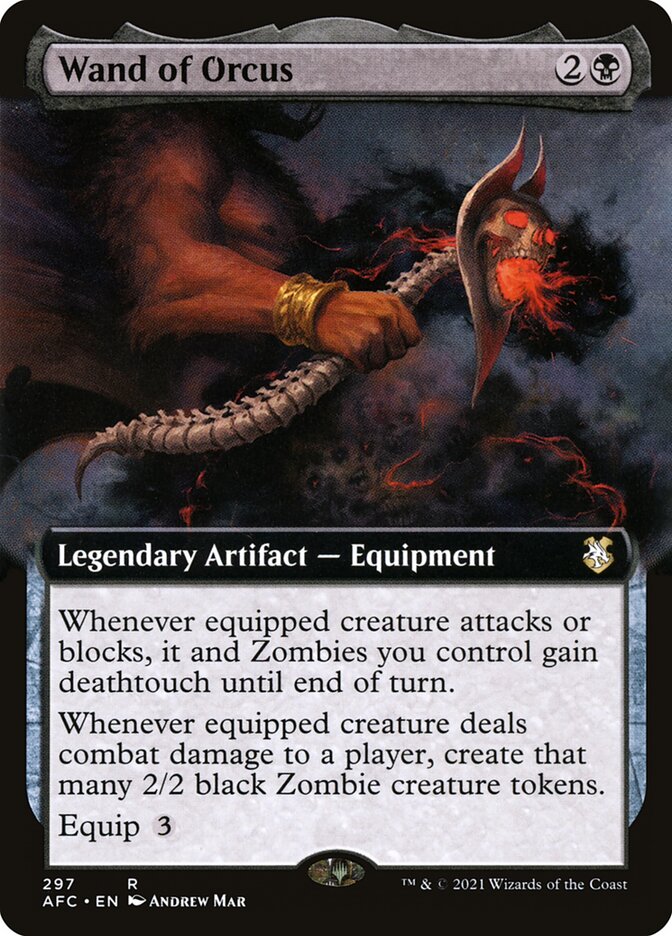 Wand of Orcus - [Extended Art] Forgotten Realms Commander (AFC)