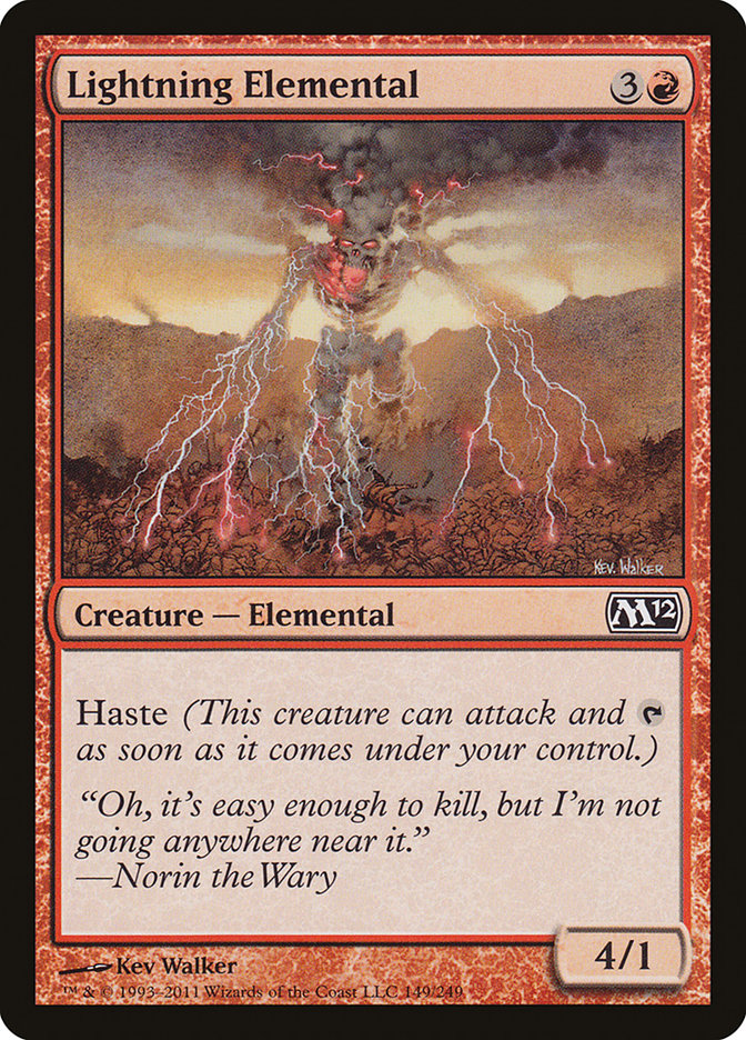 Lightning Elemental - [Foil] Magic 2012 (M12)