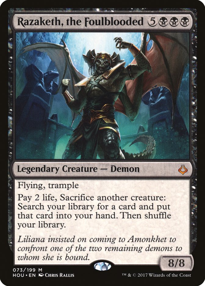 Razaketh, the Foulblooded - [Foil] Hour of Devastation (HOU)