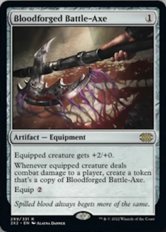 Bloodforged Battle-Axe - [Foil] Double Masters 2022 (2X2)