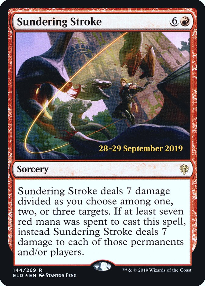 Sundering Stroke - [Foil, Promo] Throne of Eldraine Promos (PELD)