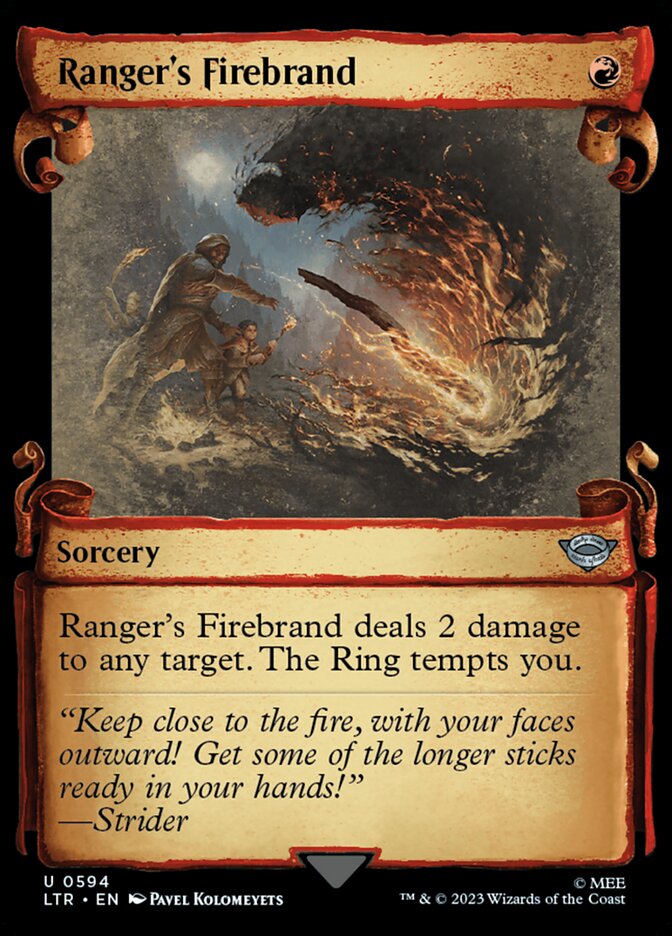 Ranger's Firebrand - [Foil, Showcase Scroll] The Lord of the Rings: Tales of Middle-earth (LTR)