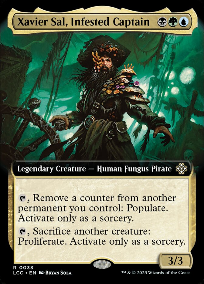 Xavier Sal, Infested Captain - [Foil, Extended Art] Lost Caverns of Ixalan Commander (LCC)