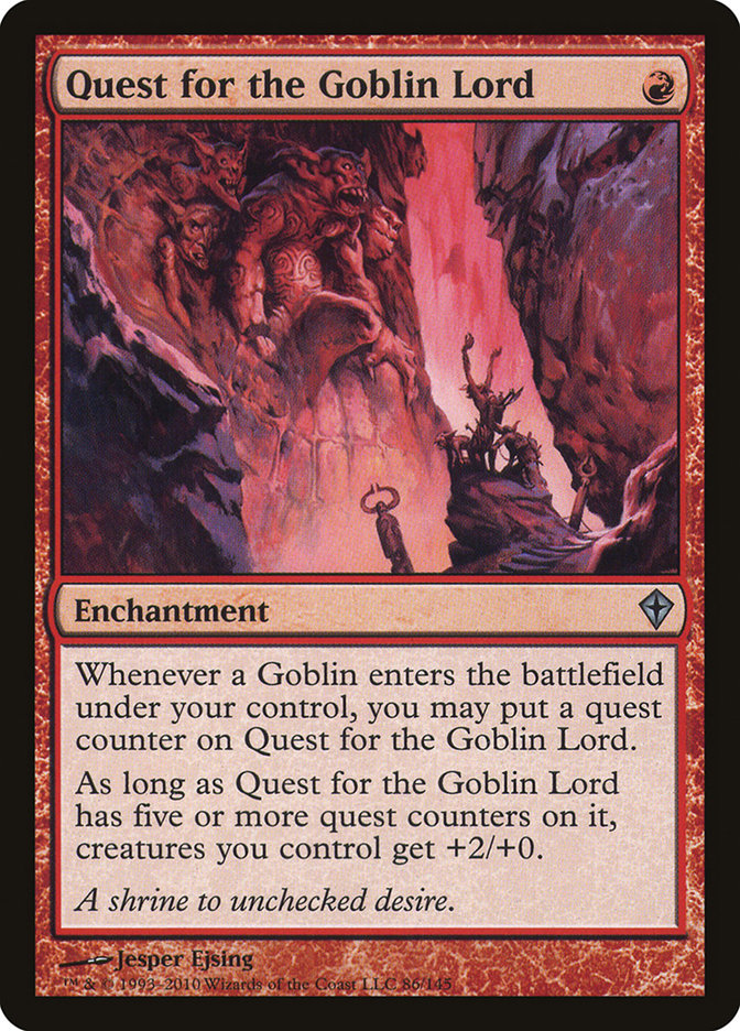 Quest for the Goblin Lord - [Foil] Worldwake (WWK)