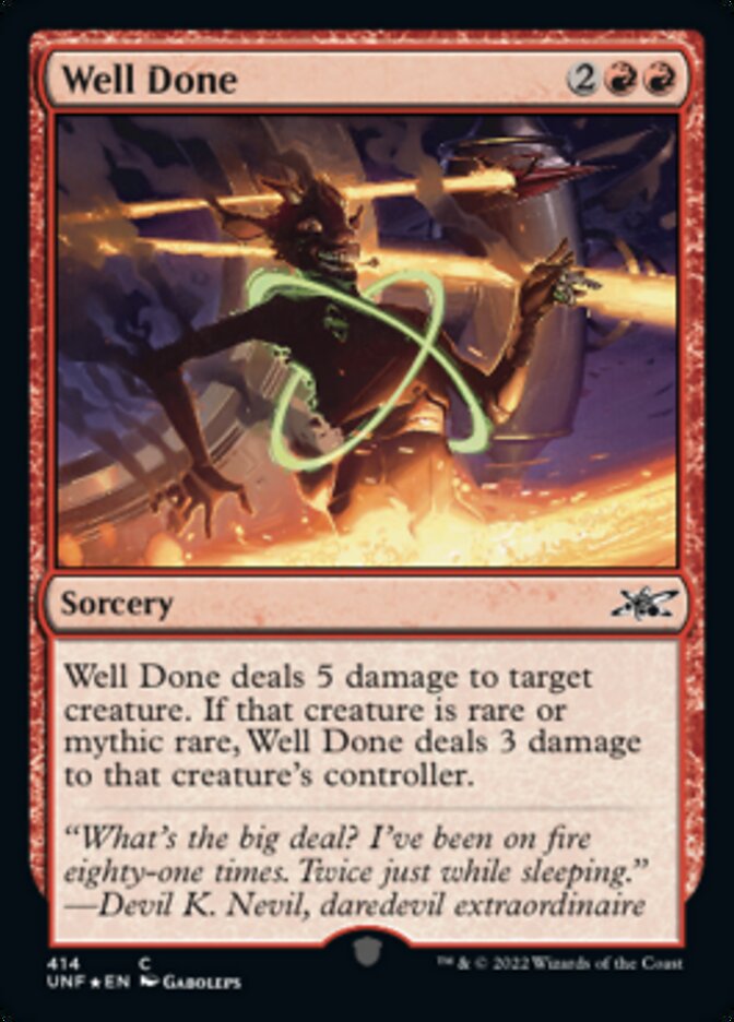 Well Done - [Galaxy Foil] Unfinity (UNF)