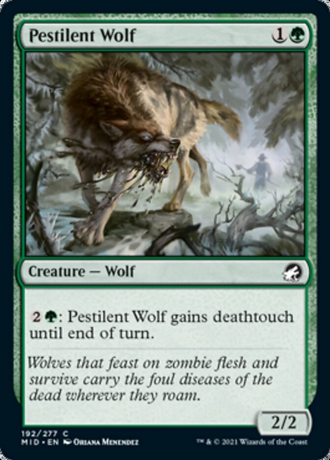 Pestilent Wolf - [Foil] Innistrad: Midnight Hunt (MID)