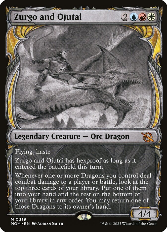 Zurgo and Ojutai - [Foil, Showcase] March of the Machine (MOM)