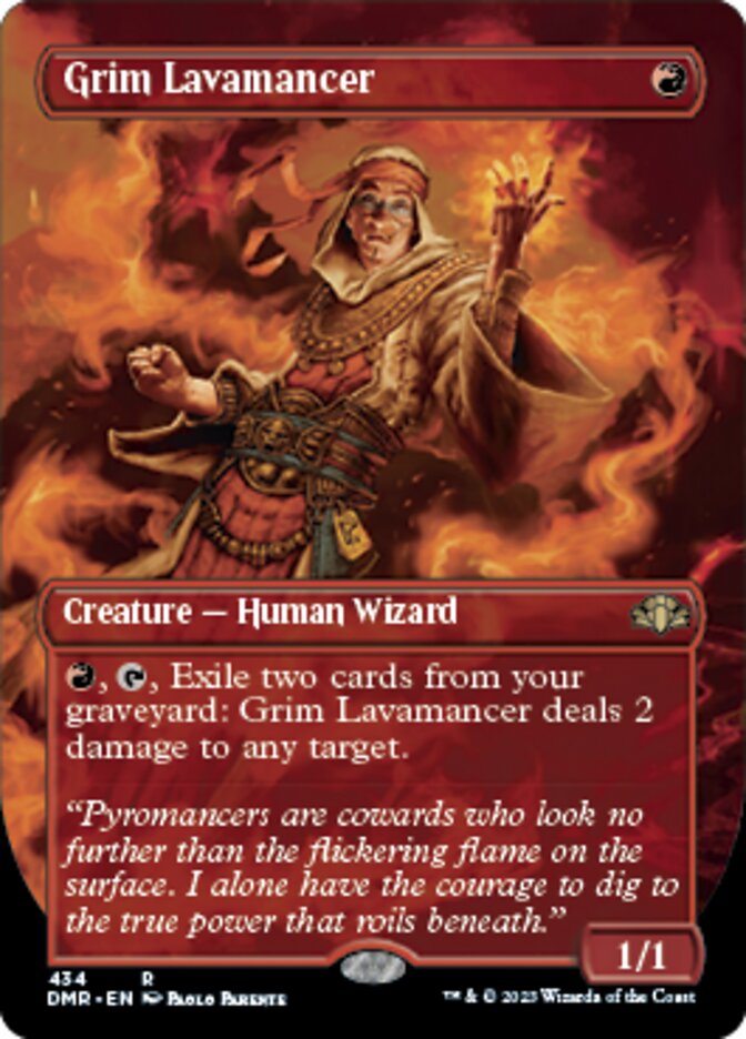 Grim Lavamancer - [Foil, Borderless] Dominaria Remastered (DMR)