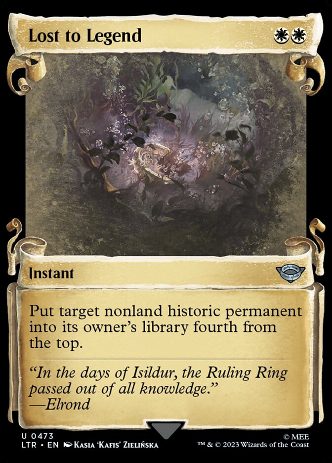 Lost to Legend - [Foil, Showcase Scroll] The Lord of the Rings: Tales of Middle-earth (LTR)