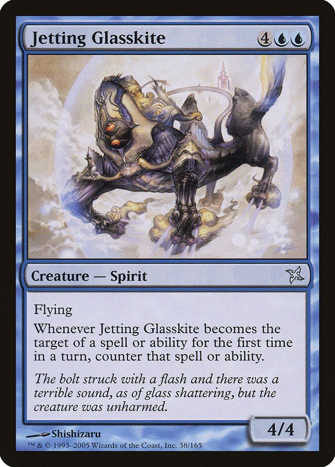 Jetting Glasskite - [Foil] Betrayers of Kamigawa (BOK)