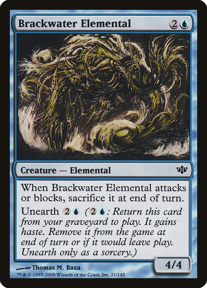 Brackwater Elemental - [Foil] Conflux (CON)