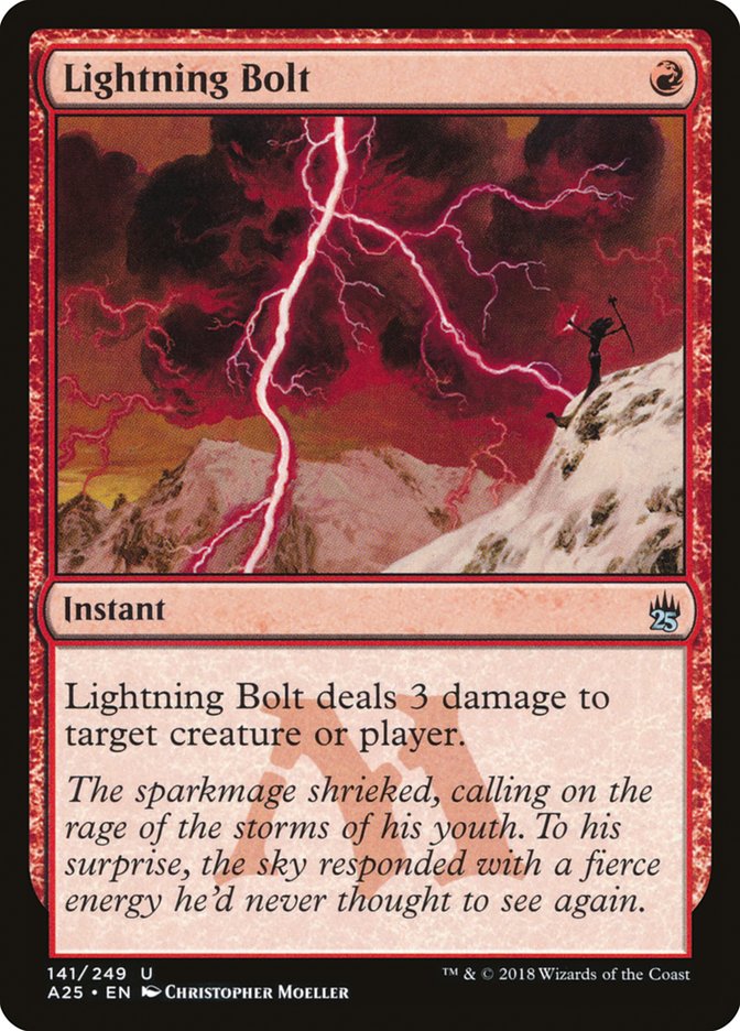 Lightning Bolt - [Foil] Masters 25 (A25)