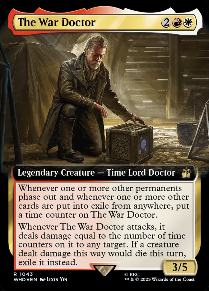 The War Doctor - [Surge Foil, Extended Art] Doctor Who (WHO)