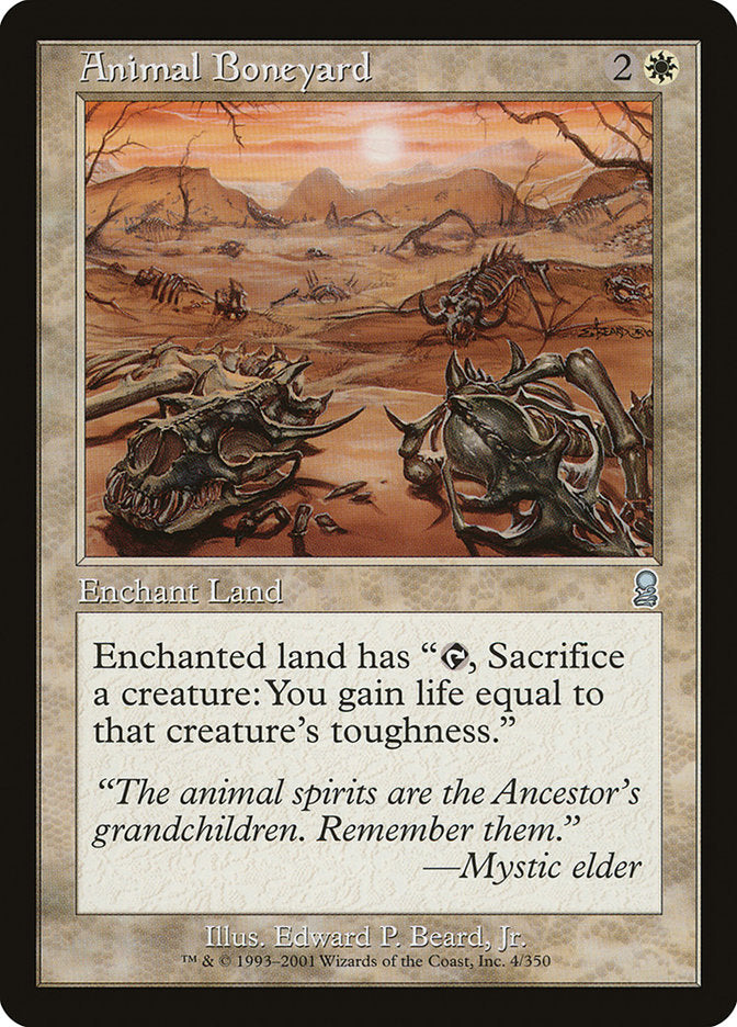 Animal Boneyard - [Foil, Retro Frame] Odyssey (ODY)