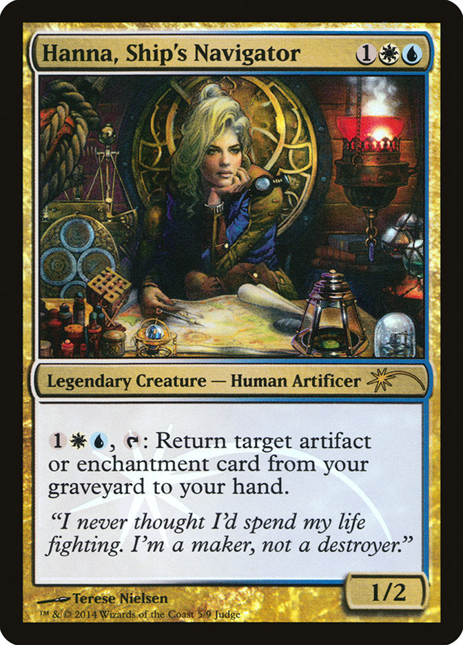Hanna, Ship's Navigator - [Foil, Promo] Judge Gift Cards 2014 (J14)