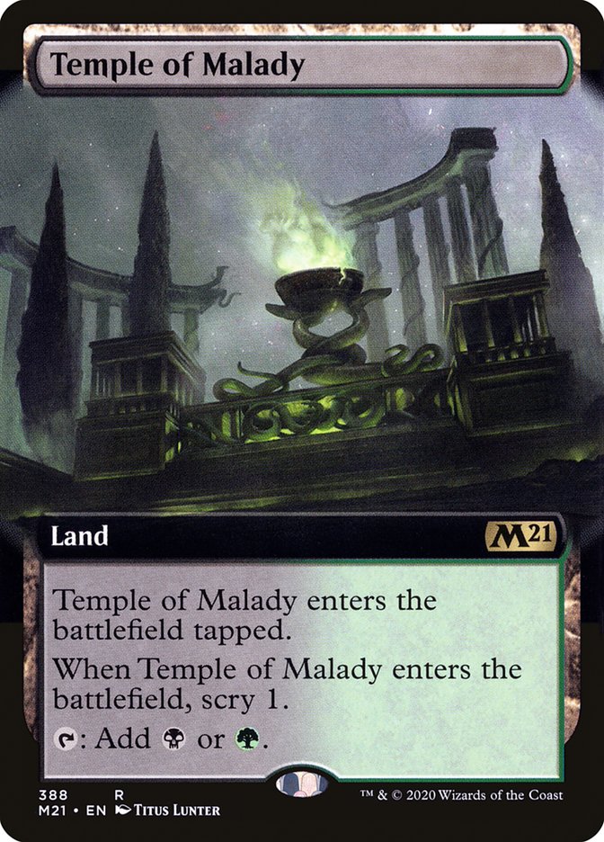 Temple of Malady - [Foil, Extended Art] Core Set 2021 (M21)